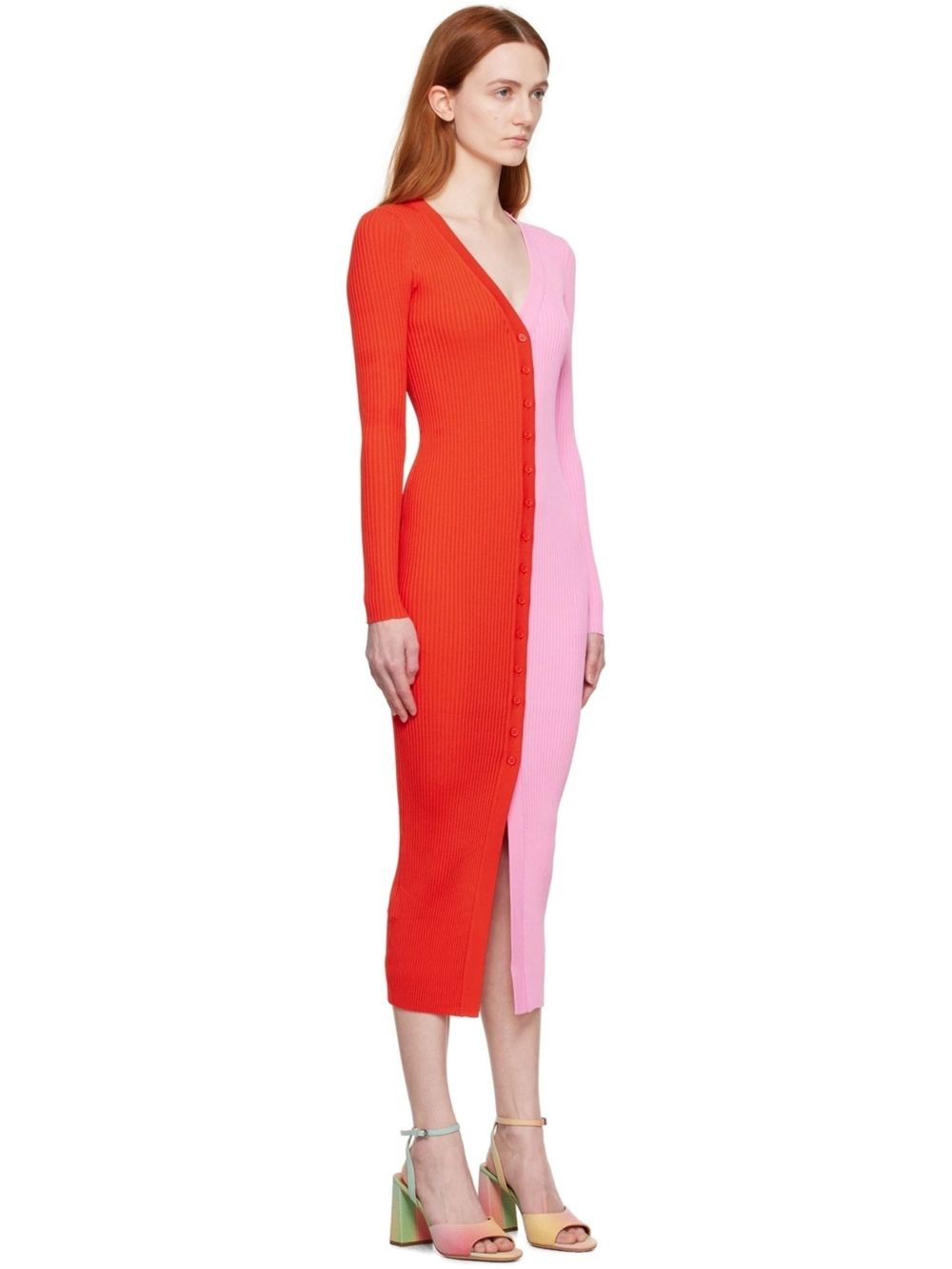 Staud Shoko Colorblock Sweater Dress